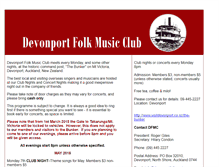 Tablet Screenshot of devonportfolkmusic.co.nz